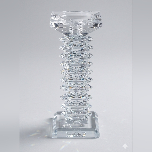 Tizo Design Other - Crystal Eye Votive Candle Holder – Clear Geometric Prism Luxury Decor